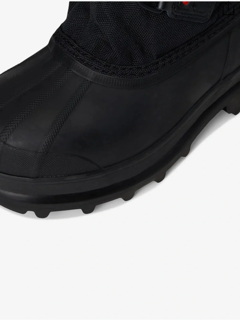 Sorel Men's Black Tall Waterproof Snow Boots with Red Accents